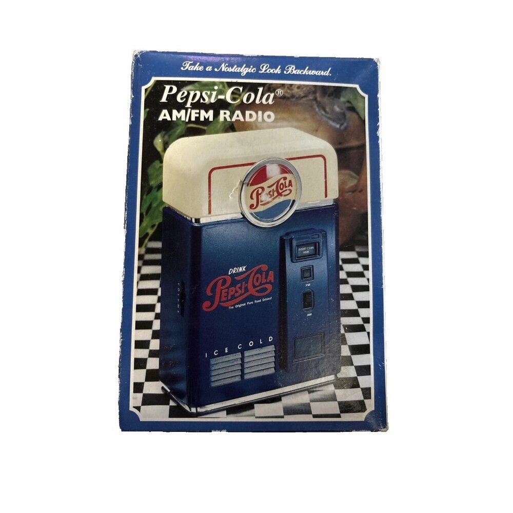 1998 Pepsi-Cola AM/FM Radio Vending Machine Battery Operated Vintage